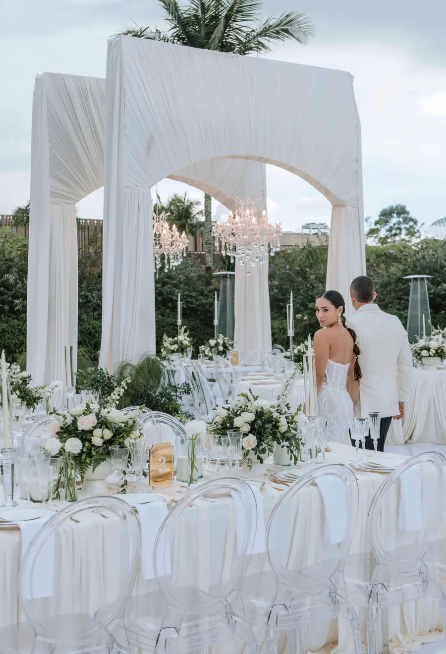 Novia durante la recepción de su boda